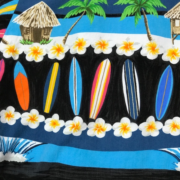 Vtg Kahala Ron Anderson Hawaiian Shirt Men XL Aloha Surf Board Beach Art USA - Picture 11 of 15